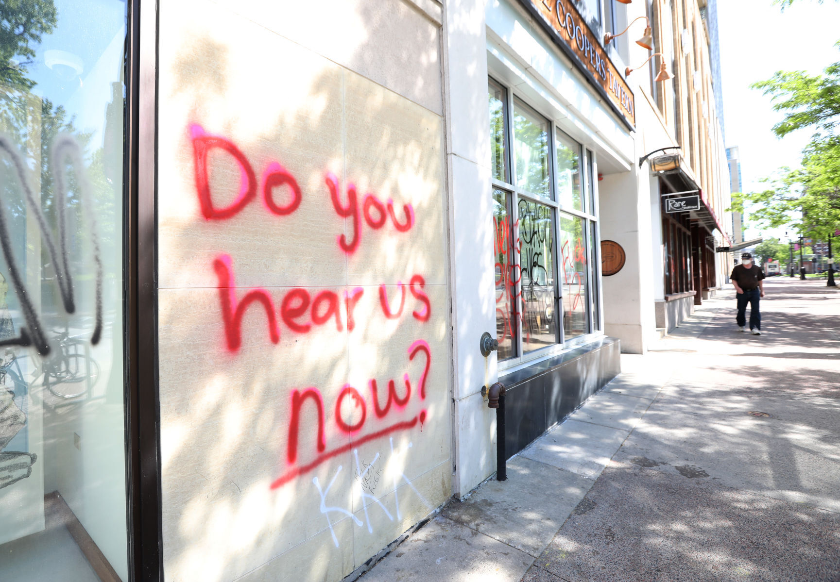 Clean-up of property damage in downtown Madison